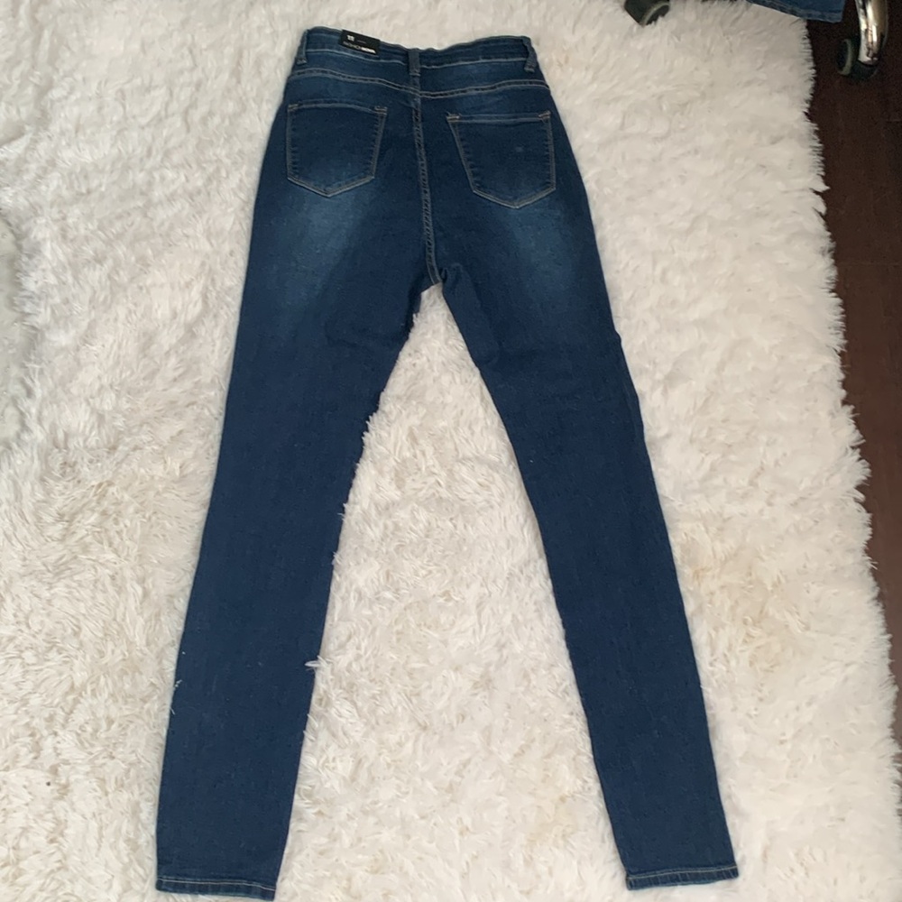 NWT Fashion Nova’s Needing Something Jeans - Dark Denim- Size 11/30 - Picture 11 of 13